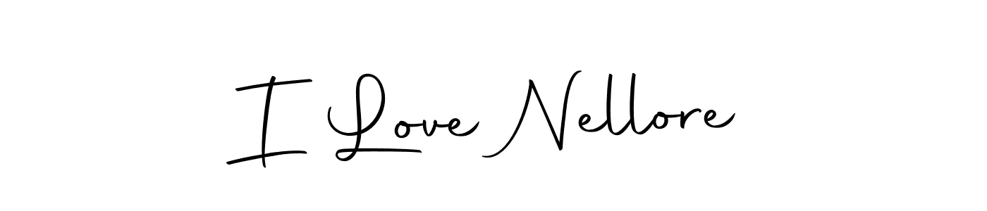 Also we have I Love Nellore name is the best signature style. Create professional handwritten signature collection using Autography-DOLnW autograph style. I Love Nellore signature style 10 images and pictures png