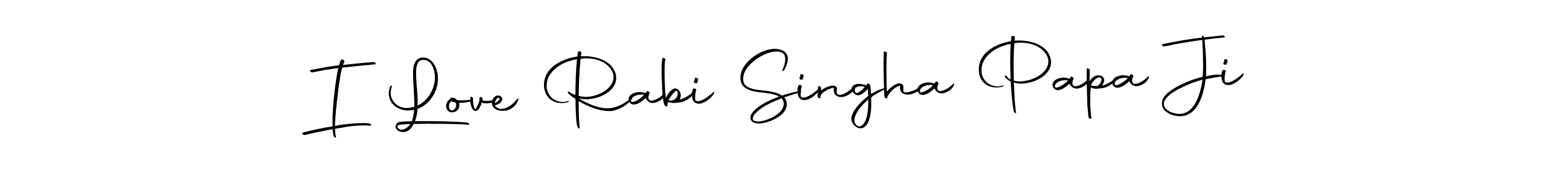 Use a signature maker to create a handwritten signature online. With this signature software, you can design (Autography-DOLnW) your own signature for name I Love Rabi Singha Papa Ji. I Love Rabi Singha Papa Ji signature style 10 images and pictures png