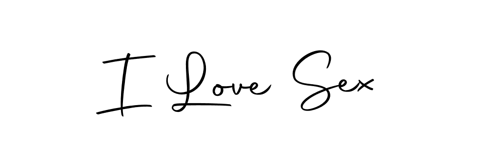 I Love Sex stylish signature style. Best Handwritten Sign (Autography-DOLnW) for my name. Handwritten Signature Collection Ideas for my name I Love Sex. I Love Sex signature style 10 images and pictures png