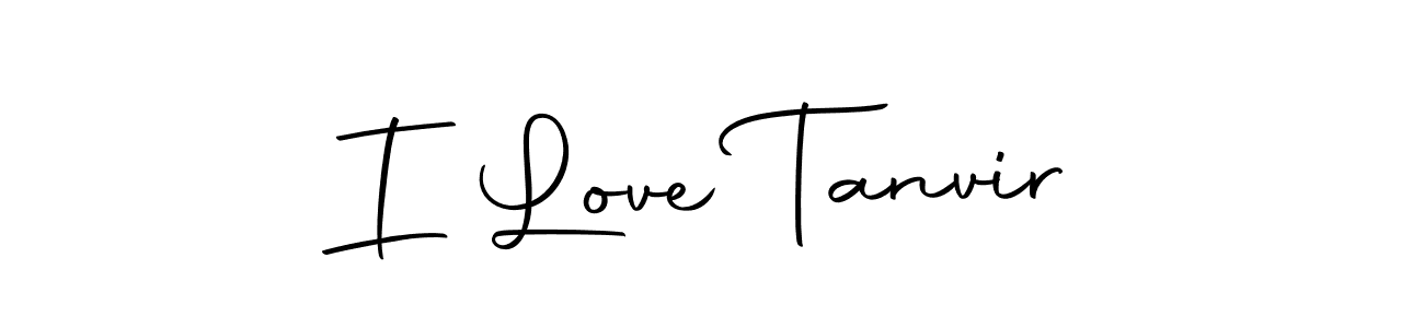 Design your own signature with our free online signature maker. With this signature software, you can create a handwritten (Autography-DOLnW) signature for name I Love Tanvir. I Love Tanvir signature style 10 images and pictures png