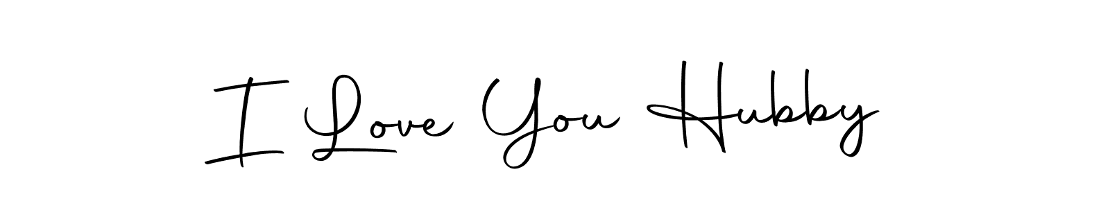 Design your own signature with our free online signature maker. With this signature software, you can create a handwritten (Autography-DOLnW) signature for name I Love You Hubby. I Love You Hubby signature style 10 images and pictures png