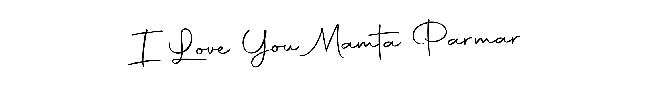 Use a signature maker to create a handwritten signature online. With this signature software, you can design (Autography-DOLnW) your own signature for name I Love You Mamta Parmar. I Love You Mamta Parmar signature style 10 images and pictures png