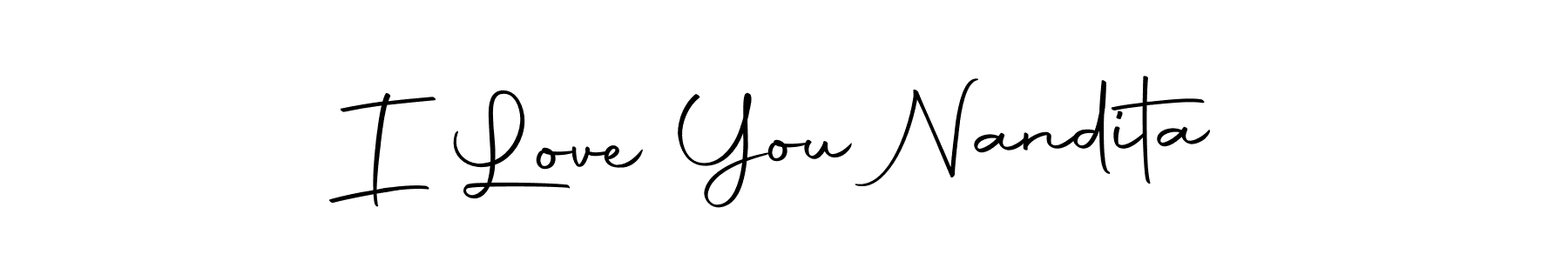 You should practise on your own different ways (Autography-DOLnW) to write your name (I Love You Nandita) in signature. don't let someone else do it for you. I Love You Nandita signature style 10 images and pictures png
