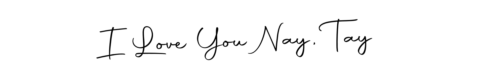 The best way (Autography-DOLnW) to make a short signature is to pick only two or three words in your name. The name I Love You Nay, Tay include a total of six letters. For converting this name. I Love You Nay, Tay signature style 10 images and pictures png