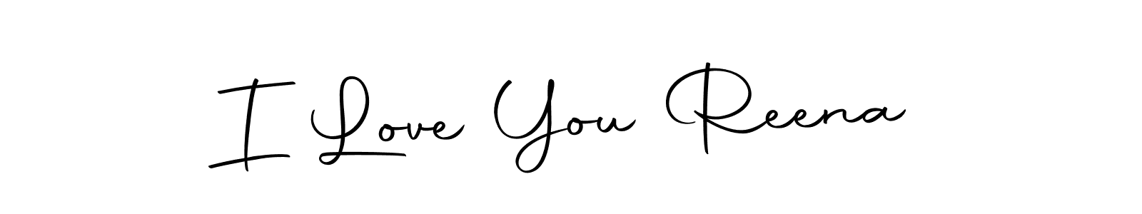 The best way (Autography-DOLnW) to make a short signature is to pick only two or three words in your name. The name I Love You Reena include a total of six letters. For converting this name. I Love You Reena signature style 10 images and pictures png