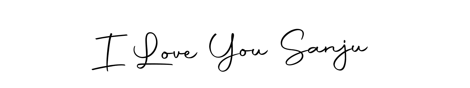 Similarly Autography-DOLnW is the best handwritten signature design. Signature creator online .You can use it as an online autograph creator for name I Love You Sanju. I Love You Sanju signature style 10 images and pictures png