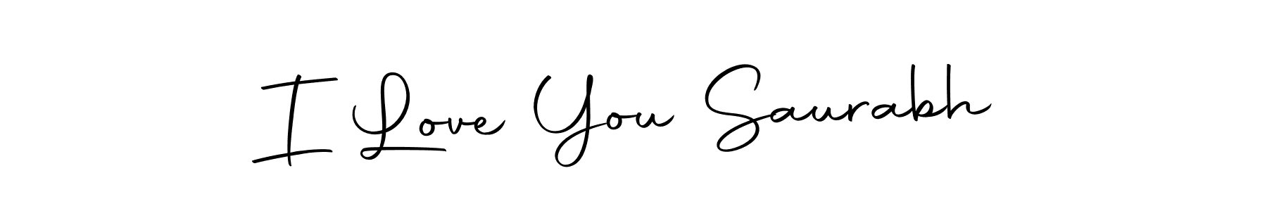 I Love You Saurabh stylish signature style. Best Handwritten Sign (Autography-DOLnW) for my name. Handwritten Signature Collection Ideas for my name I Love You Saurabh. I Love You Saurabh signature style 10 images and pictures png