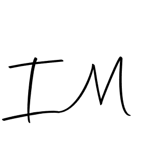 Use a signature maker to create a handwritten signature online. With this signature software, you can design (Autography-DOLnW) your own signature for name I M. I M signature style 10 images and pictures png