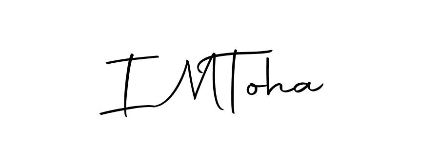 You can use this online signature creator to create a handwritten signature for the name I M  Toha. This is the best online autograph maker. I M  Toha signature style 10 images and pictures png