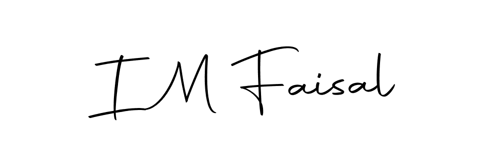 Create a beautiful signature design for name I M Faisal. With this signature (Autography-DOLnW) fonts, you can make a handwritten signature for free. I M Faisal signature style 10 images and pictures png
