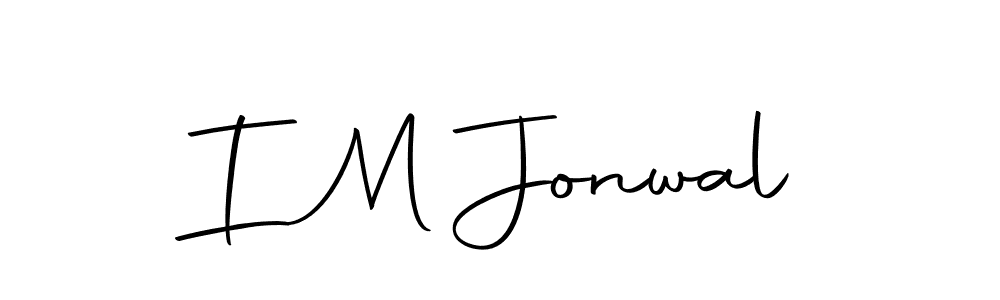 How to make I M Jonwal signature? Autography-DOLnW is a professional autograph style. Create handwritten signature for I M Jonwal name. I M Jonwal signature style 10 images and pictures png