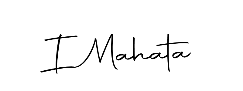 Use a signature maker to create a handwritten signature online. With this signature software, you can design (Autography-DOLnW) your own signature for name I Mahata. I Mahata signature style 10 images and pictures png