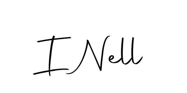 Use a signature maker to create a handwritten signature online. With this signature software, you can design (Autography-DOLnW) your own signature for name I Nell. I Nell signature style 10 images and pictures png