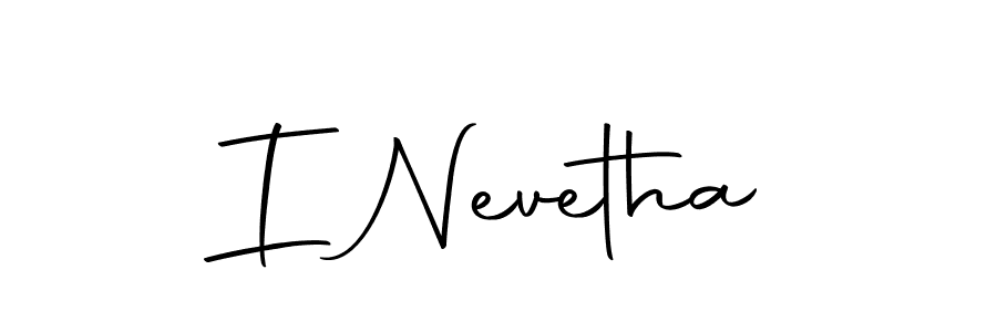 Use a signature maker to create a handwritten signature online. With this signature software, you can design (Autography-DOLnW) your own signature for name I Nevetha. I Nevetha signature style 10 images and pictures png