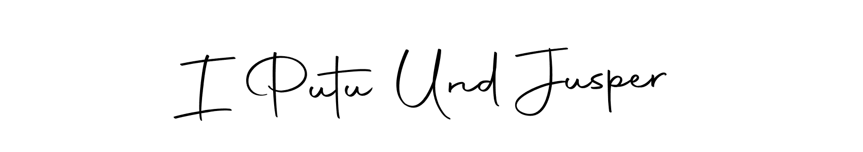 You should practise on your own different ways (Autography-DOLnW) to write your name (I Putu Und Jusper) in signature. don't let someone else do it for you. I Putu Und Jusper signature style 10 images and pictures png