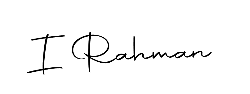 Make a beautiful signature design for name I Rahman. Use this online signature maker to create a handwritten signature for free. I Rahman signature style 10 images and pictures png