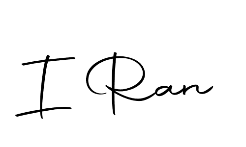 How to make I Ran name signature. Use Autography-DOLnW style for creating short signs online. This is the latest handwritten sign. I Ran signature style 10 images and pictures png