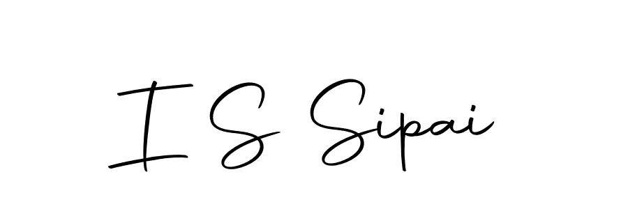 You should practise on your own different ways (Autography-DOLnW) to write your name (I S Sipai) in signature. don't let someone else do it for you. I S Sipai signature style 10 images and pictures png