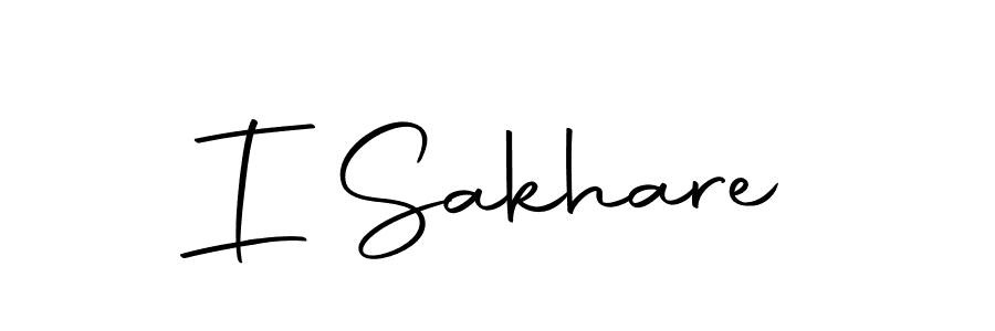 Create a beautiful signature design for name I Sakhare. With this signature (Autography-DOLnW) fonts, you can make a handwritten signature for free. I Sakhare signature style 10 images and pictures png
