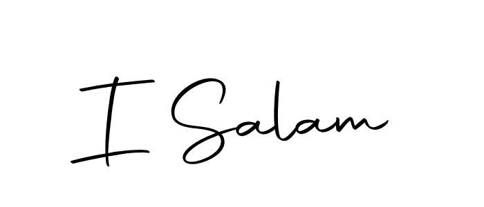 Design your own signature with our free online signature maker. With this signature software, you can create a handwritten (Autography-DOLnW) signature for name I Salam. I Salam signature style 10 images and pictures png