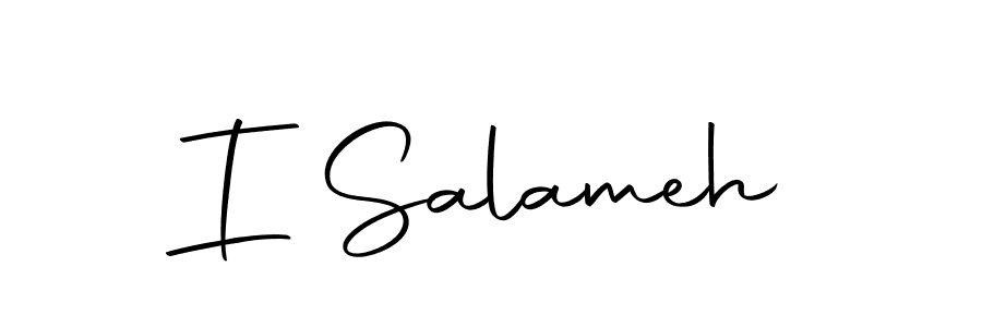 How to make I Salameh signature? Autography-DOLnW is a professional autograph style. Create handwritten signature for I Salameh name. I Salameh signature style 10 images and pictures png