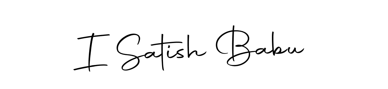 The best way (Autography-DOLnW) to make a short signature is to pick only two or three words in your name. The name I Satish Babu include a total of six letters. For converting this name. I Satish Babu signature style 10 images and pictures png