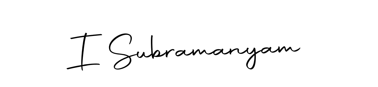 How to make I Subramanyam name signature. Use Autography-DOLnW style for creating short signs online. This is the latest handwritten sign. I Subramanyam signature style 10 images and pictures png