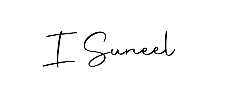 The best way (Autography-DOLnW) to make a short signature is to pick only two or three words in your name. The name I Suneel include a total of six letters. For converting this name. I Suneel signature style 10 images and pictures png