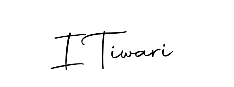 Design your own signature with our free online signature maker. With this signature software, you can create a handwritten (Autography-DOLnW) signature for name I Tiwari. I Tiwari signature style 10 images and pictures png