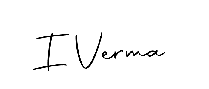 How to make I Verma name signature. Use Autography-DOLnW style for creating short signs online. This is the latest handwritten sign. I Verma signature style 10 images and pictures png