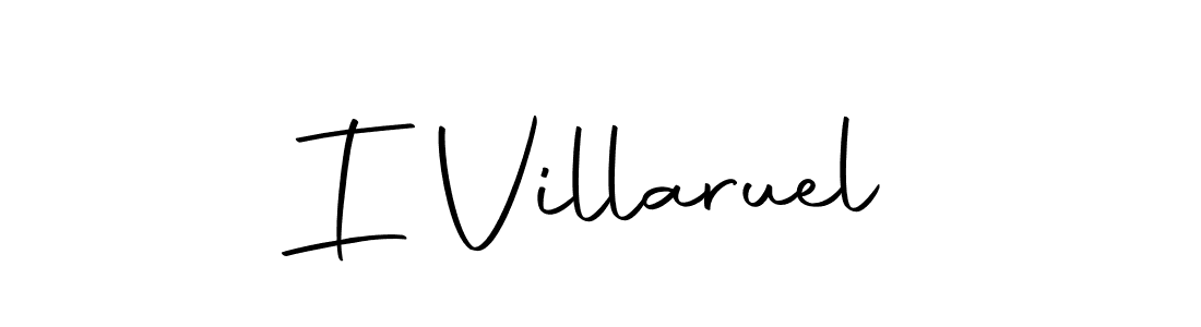 Create a beautiful signature design for name I Villaruel. With this signature (Autography-DOLnW) fonts, you can make a handwritten signature for free. I Villaruel signature style 10 images and pictures png