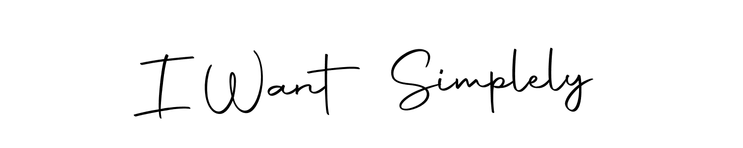 The best way (Autography-DOLnW) to make a short signature is to pick only two or three words in your name. The name I Want Simplely include a total of six letters. For converting this name. I Want Simplely signature style 10 images and pictures png