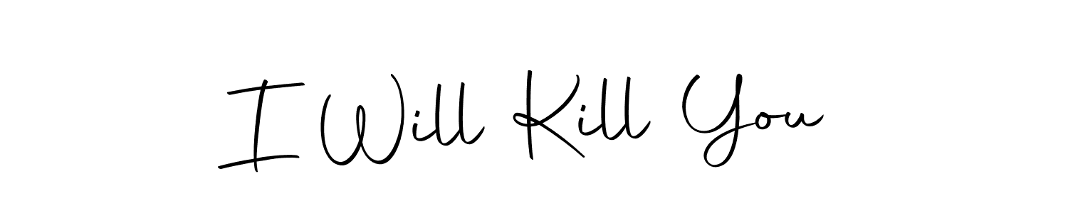 Autography-DOLnW is a professional signature style that is perfect for those who want to add a touch of class to their signature. It is also a great choice for those who want to make their signature more unique. Get I Will Kill You name to fancy signature for free. I Will Kill You signature style 10 images and pictures png