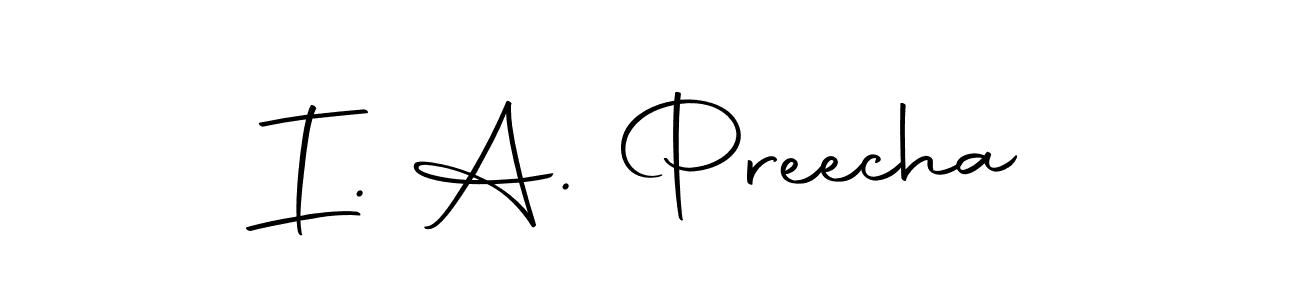 How to Draw I. A. Preecha signature style? Autography-DOLnW is a latest design signature styles for name I. A. Preecha. I. A. Preecha signature style 10 images and pictures png