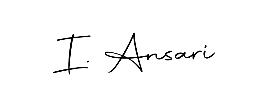 Use a signature maker to create a handwritten signature online. With this signature software, you can design (Autography-DOLnW) your own signature for name I. Ansari. I. Ansari signature style 10 images and pictures png