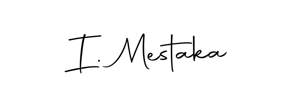 Use a signature maker to create a handwritten signature online. With this signature software, you can design (Autography-DOLnW) your own signature for name I. Mestaka. I. Mestaka signature style 10 images and pictures png