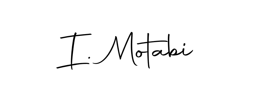 This is the best signature style for the I. Motabi name. Also you like these signature font (Autography-DOLnW). Mix name signature. I. Motabi signature style 10 images and pictures png