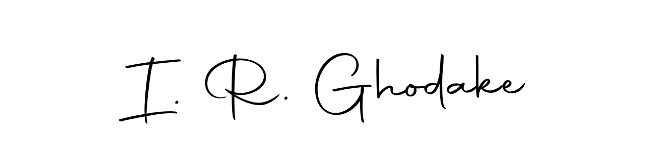 You should practise on your own different ways (Autography-DOLnW) to write your name (I. R. Ghodake) in signature. don't let someone else do it for you. I. R. Ghodake signature style 10 images and pictures png