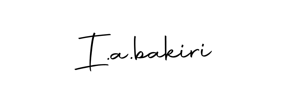 You can use this online signature creator to create a handwritten signature for the name I.a.bakiri. This is the best online autograph maker. I.a.bakiri signature style 10 images and pictures png