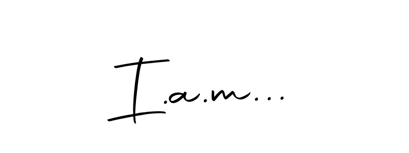 Make a beautiful signature design for name I.a.m.... Use this online signature maker to create a handwritten signature for free. I.a.m... signature style 10 images and pictures png