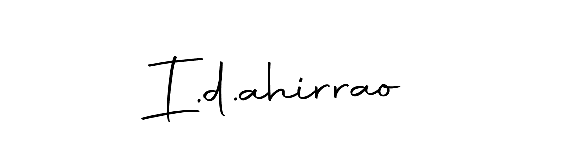 Design your own signature with our free online signature maker. With this signature software, you can create a handwritten (Autography-DOLnW) signature for name I.d.ahirrao. I.d.ahirrao signature style 10 images and pictures png