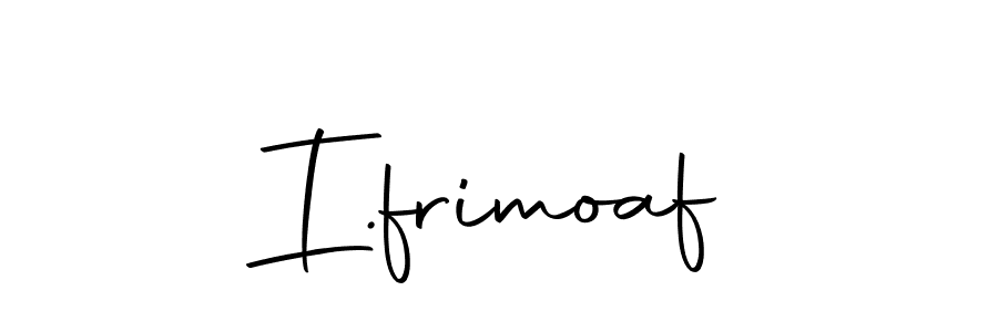 Create a beautiful signature design for name I.frimoaf. With this signature (Autography-DOLnW) fonts, you can make a handwritten signature for free. I.frimoaf signature style 10 images and pictures png