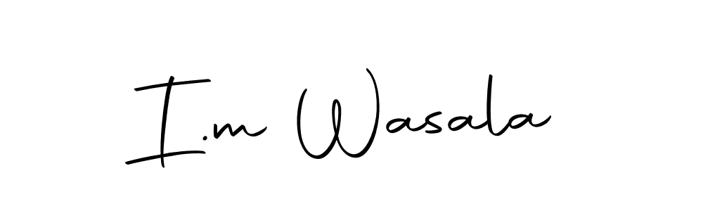 Once you've used our free online signature maker to create your best signature Autography-DOLnW style, it's time to enjoy all of the benefits that I.m Wasala name signing documents. I.m Wasala signature style 10 images and pictures png