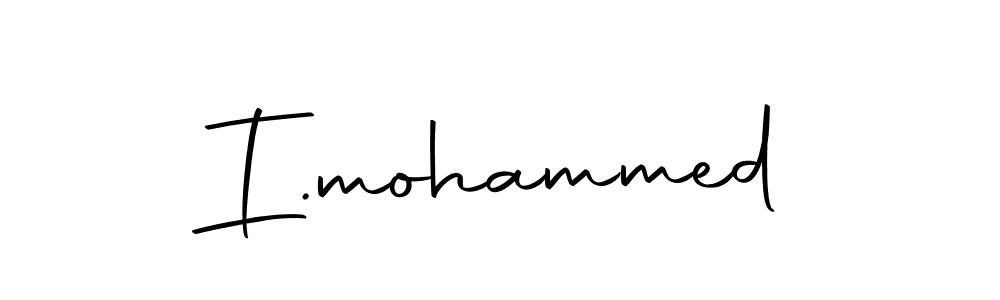 Create a beautiful signature design for name I.mohammed. With this signature (Autography-DOLnW) fonts, you can make a handwritten signature for free. I.mohammed signature style 10 images and pictures png