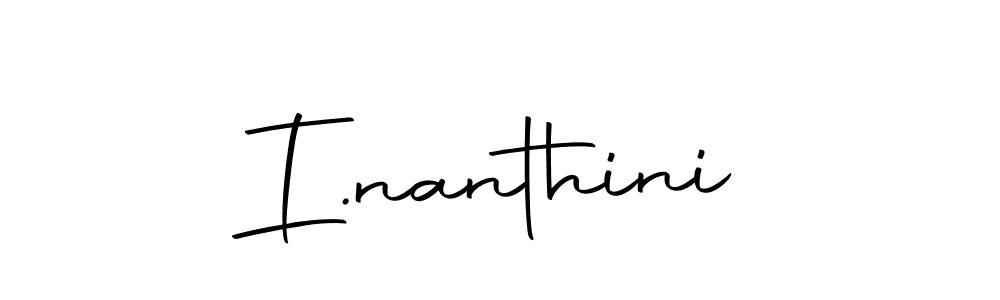 Use a signature maker to create a handwritten signature online. With this signature software, you can design (Autography-DOLnW) your own signature for name I.nanthini. I.nanthini signature style 10 images and pictures png