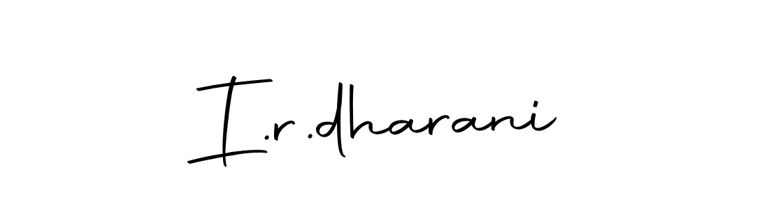 Design your own signature with our free online signature maker. With this signature software, you can create a handwritten (Autography-DOLnW) signature for name I.r.dharani. I.r.dharani signature style 10 images and pictures png