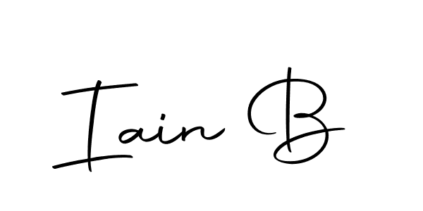 Also we have Iain B name is the best signature style. Create professional handwritten signature collection using Autography-DOLnW autograph style. Iain B signature style 10 images and pictures png