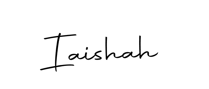 You should practise on your own different ways (Autography-DOLnW) to write your name (Iaishah) in signature. don't let someone else do it for you. Iaishah signature style 10 images and pictures png