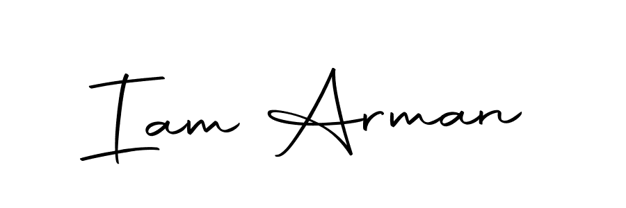 Create a beautiful signature design for name Iam Arman. With this signature (Autography-DOLnW) fonts, you can make a handwritten signature for free. Iam Arman signature style 10 images and pictures png