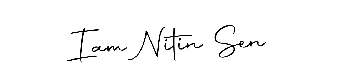 Iam Nitin Sen stylish signature style. Best Handwritten Sign (Autography-DOLnW) for my name. Handwritten Signature Collection Ideas for my name Iam Nitin Sen. Iam Nitin Sen signature style 10 images and pictures png